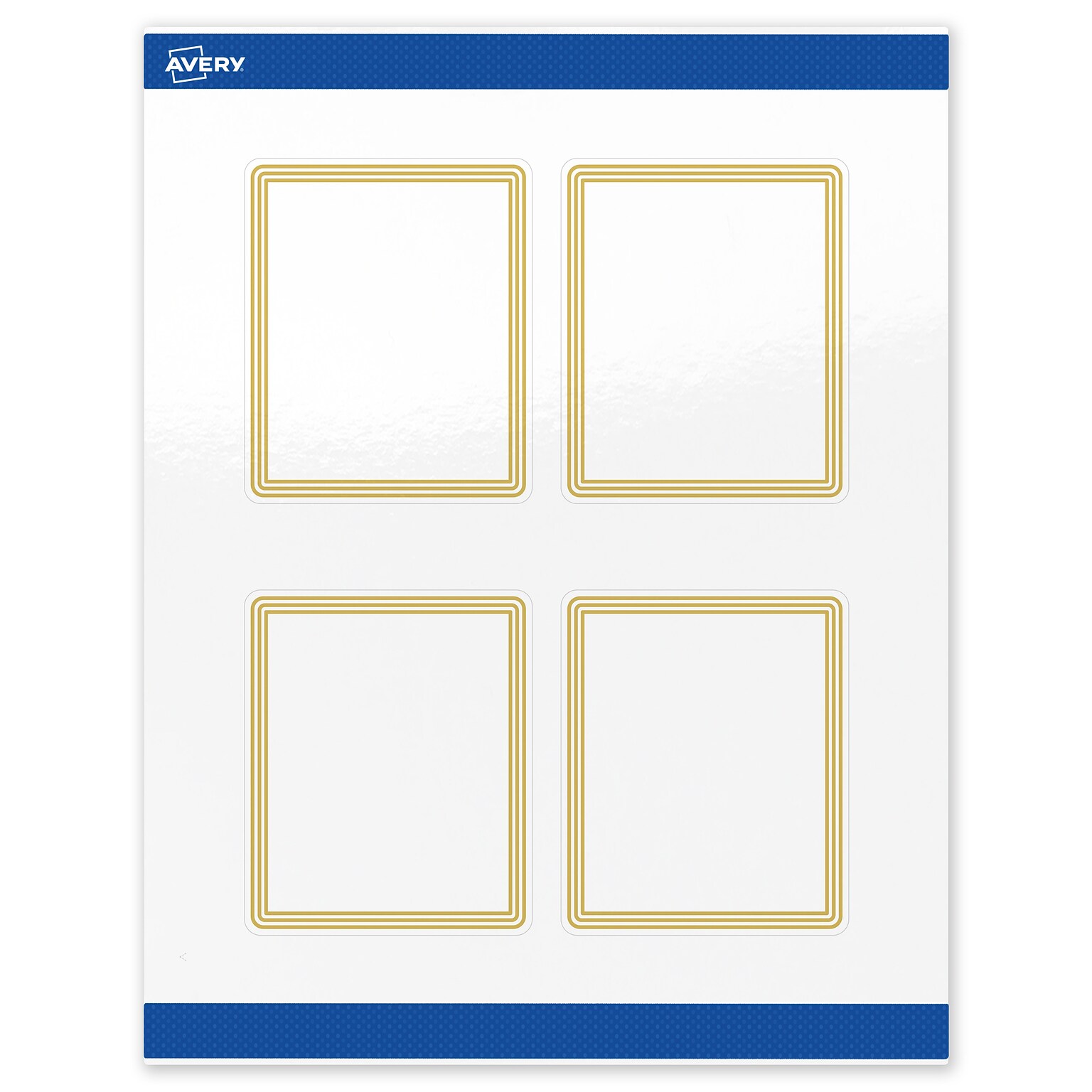 Avery Laser/Inkjet Rectangle Multipurpose Labels, 4 x 3-1/3, White, 40/Pack (S00-DHG)