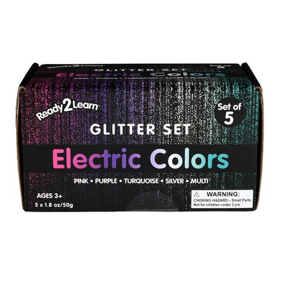 Ready2Learn Glitter, Assorted Colors, 5/Pack (CE-10150)