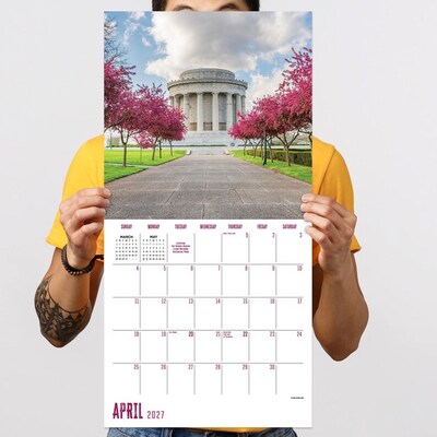 2027 TF Publishing Indiana 12" x 12" Monthly Wall Calendar, Multicolored (27-1038)