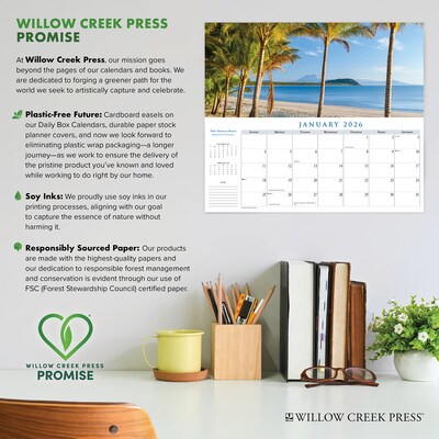 2026 Willow Creek Beaches 6.5" x 15" Monthly Wall Calendar (54710)