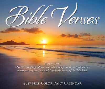 2027 Willow Creek Bible Verses 6.2" x 5.4" Daily Day-to-Day Calendar, Assorted Colors (63309)
