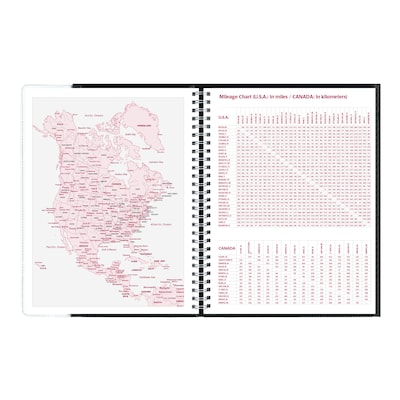 2027 Brownline Pre-Vu 11" x 8.5" Weekly Appointment Book, Black (CB925.BLK-27)