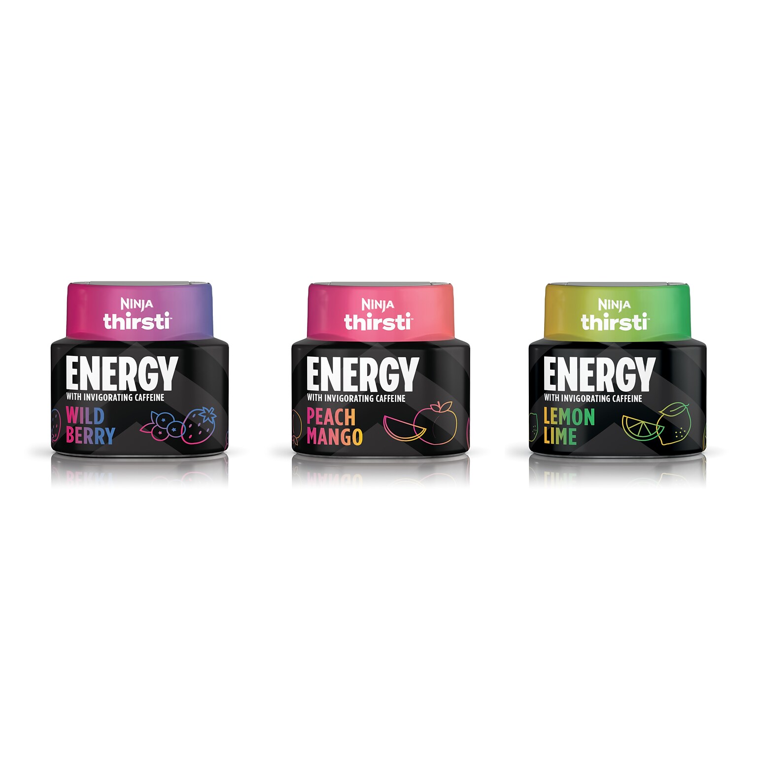 Ninja Thirsti Sugar-Free ENERGY Variety Pack Drink Mix Drops, 2.07 oz., 3/Pack (WCFV3)
