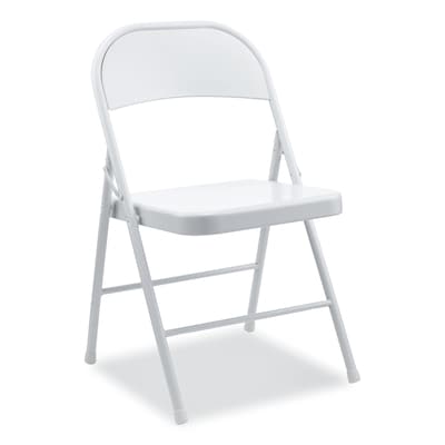 Alera® Metal Office Folding Chair, Gray, 4/Carton (ALECA940)