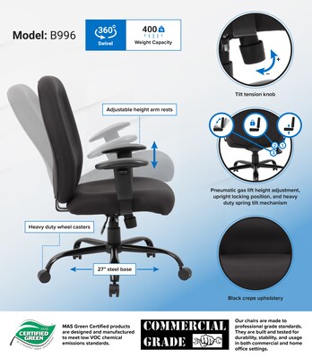 Boss Heavy Duty Task Chair (B996)