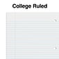 Staples 1-Subject Notebook, 8" x 10.5", College Ruled, 70 Sheets, Red (TR27503)