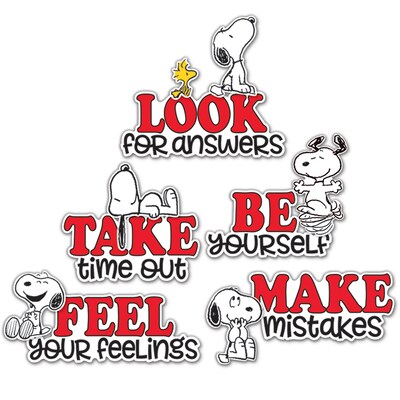 Eureka® Peanuts® Snoopy Its Ok to... Bulletin Board Set, 42 Pieces (EU-847843)