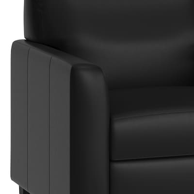 Flash Furniture Agent 52.5"W LeatherSoft Loveseat, Black (BT827U2BK)