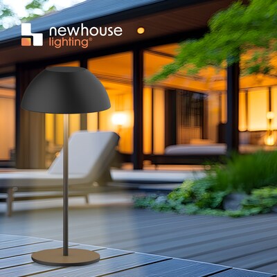 Newhouse Lighting Aurora Cordless and Rechargeable Table Lamp, Black (NHTL-AU-BLK)