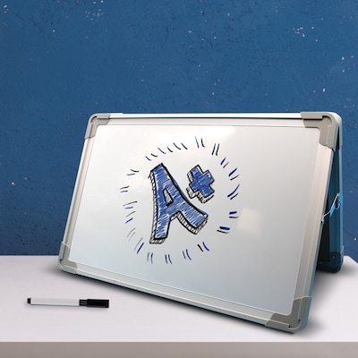 Flipside Magnetic Dry-Erase Desktop Easel, Aluminum Frame, 1.5 x 1 (FLP50000)