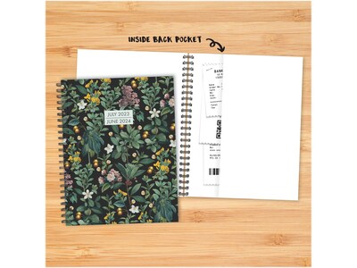 2023-2024 Willow Creek Botanical Nature 8.5" x 11" Academic Weekly & Monthly Planner, Paperboard Cover, Multicolor (37119)