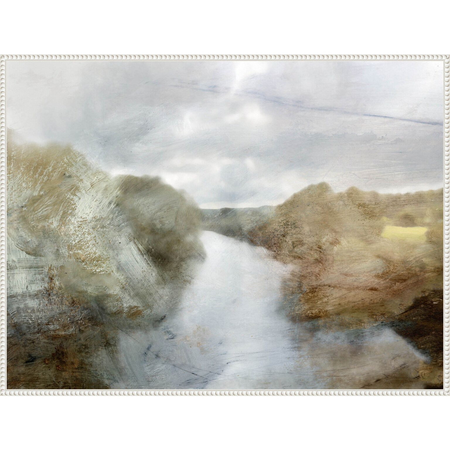 Amanti Art Forest River by Dan Hobday Framed Canvas Wall Art Print, 42 x 32 (A42678302539)