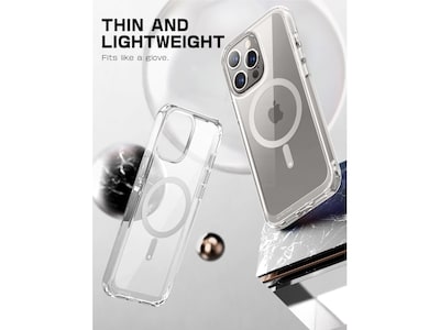 SUPCASE Unicorn Beetle Slim MagSafe Phone Case for iPhone 15 Pro Max, Gray (SUP-iPhone2023Max-6.7-UBMag-Clear)
