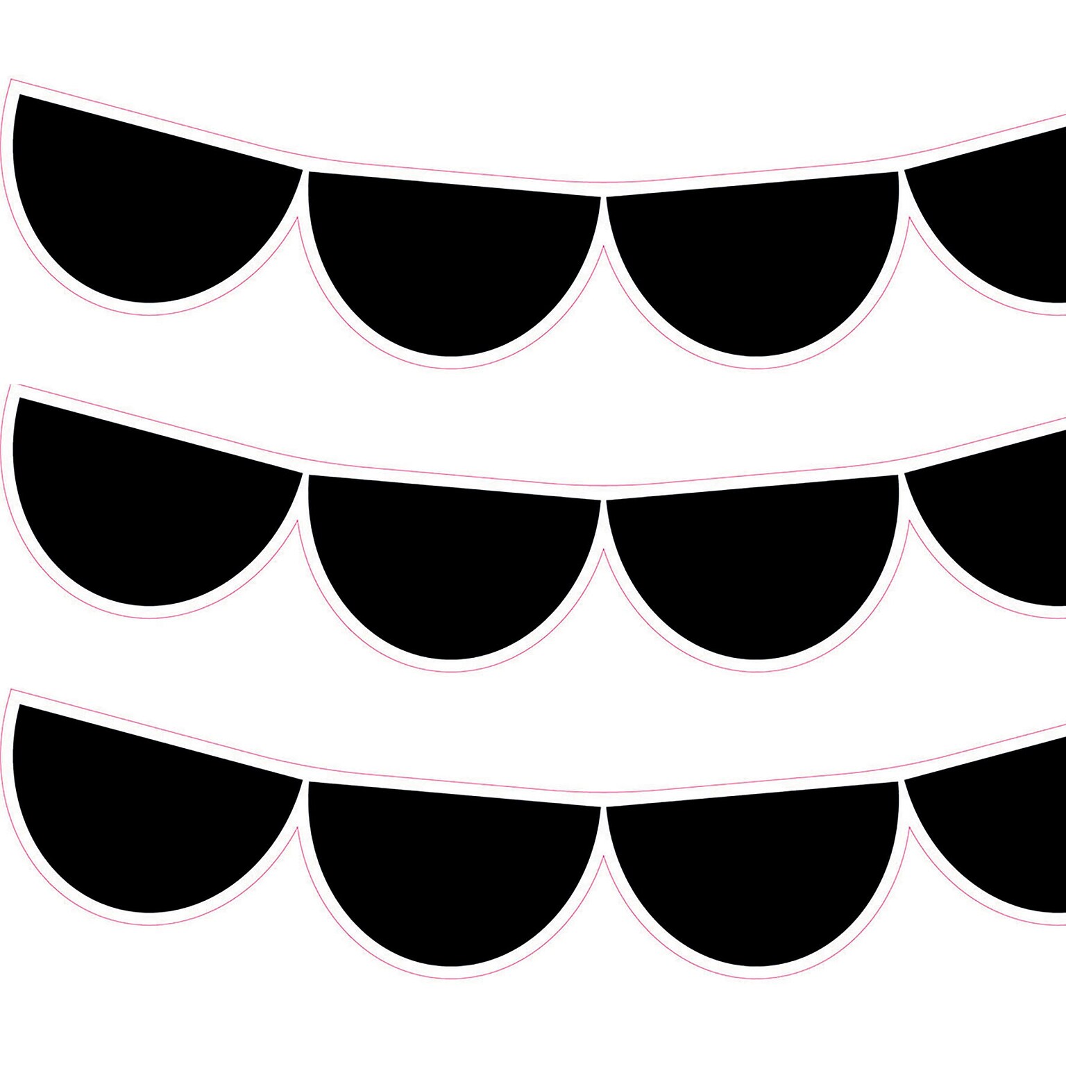 Creative Teaching Press Black Half-Dots EZ Border, 48 ft., Black Half-Dots, 3 Packs/Bundle (CTP10675-3)