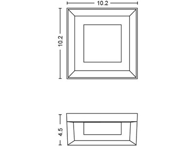 Philips Econic Hue LED Wall Outdoor Light, Glass  (1743830V7)