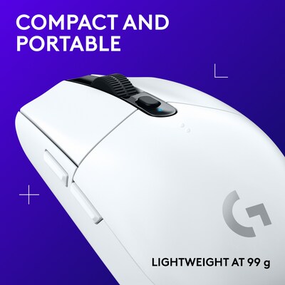Logitech G305 Lightspeed Wireless Optical Gaming Mouse, White (910-005289)
