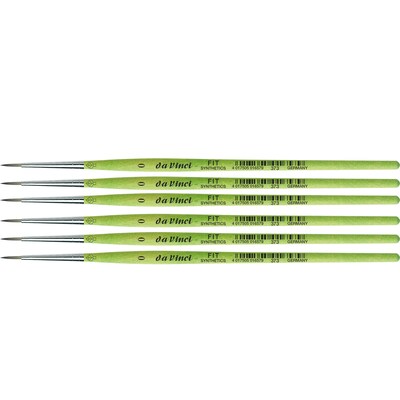 da Vinci FIT Synthetics Acrylic & Tempera Student Round Brush, 6 /Pack (DVXVA3730-6)