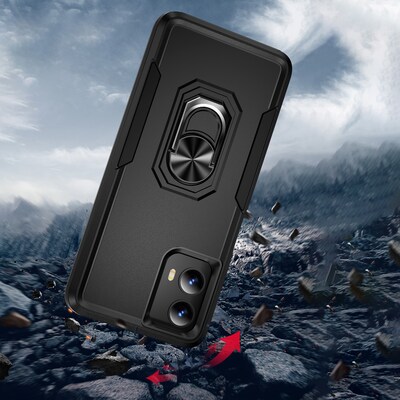 SaharaCase Raider Series Rugged Case for Motorola G 5G (2024), Shock Absorbing, Scorpion Black (CP00567)