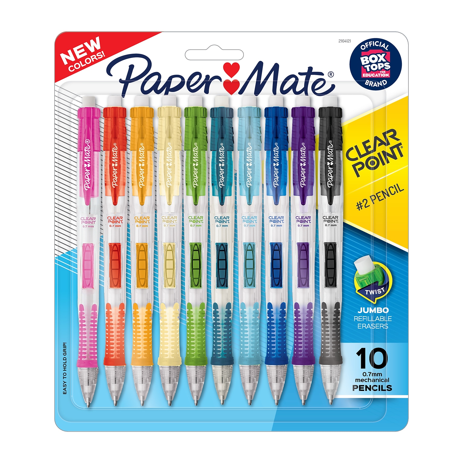 Paper Mate Clearpoint Mechanical Pencil, 0.7mm, #2 Medium Lead, 10/Pack (2081802)