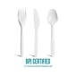 Perk™ Compostable PLA Assorted Cutlery, Medium-Weight, White, 360/Pack (PK56205)
