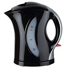 Brentwood® 1.7 Litre Cordless Plastic Tea Kettle With Silver Handle, Black