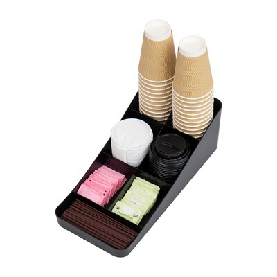 Mind Reader Anchor Collection Coffee and Tea Organizer Set, Black (STCOMP7-BLK)