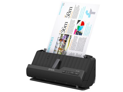 Epson WorkForce ES-C220 Duplex Sheetfed Scanner, Black (B11B272202)