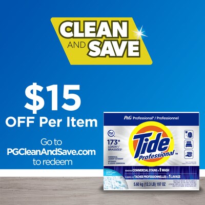 Tide Professional HE Powder Laundry Detergent, 155 Loads, 197 Oz. (14055)