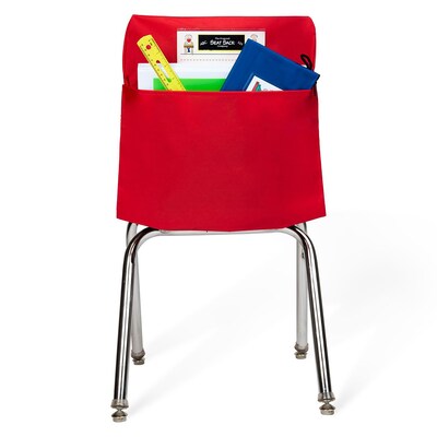 Seat Sack Seat Storage, 9.45" x 8.07" x 10.83", Red, 25/Pack (15191)