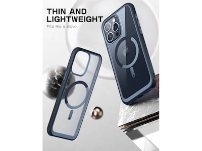 SUPCASE Unicorn Beetle Slim MagSafe Phone Case for iPhone 15 Pro, Blue (SUP-iPhone2023Pro-6.1-UBMag-Navy)