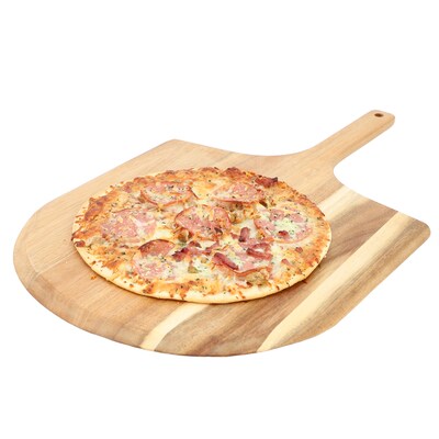MegaChef 23.6" x 14.6" Acacia Wood Pizza Peel Serving Board (935122150M)