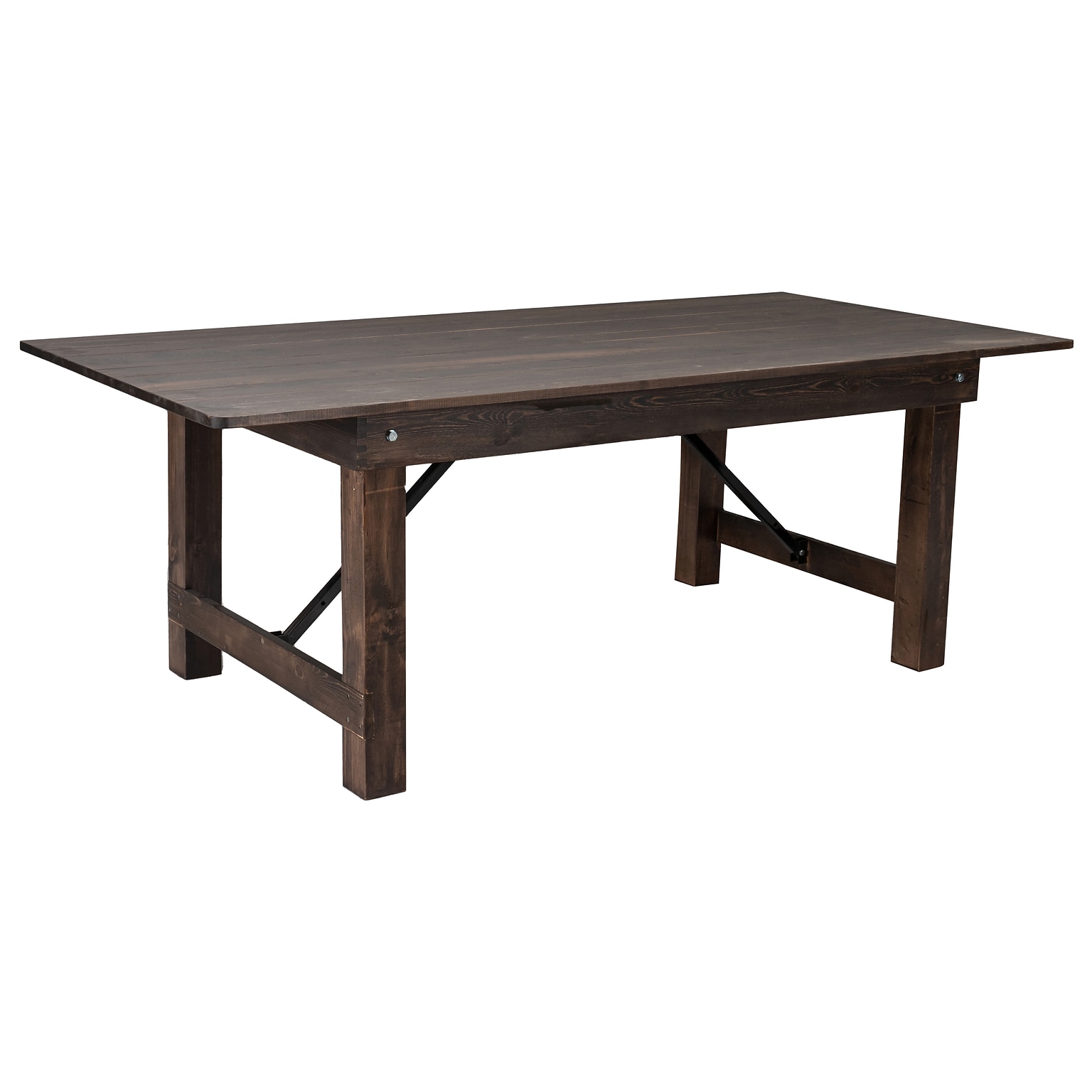 Flash Furniture HERCULES 84 Folding Farm Table, Mahogany (XAF84X40MG)