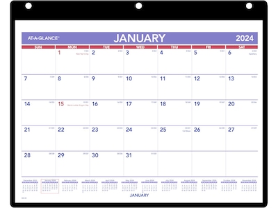2024 AT-A-GLANCE 11" x 8" Monthly Wall Calendar with Jacket (SK8-00-24) |  Quill.com