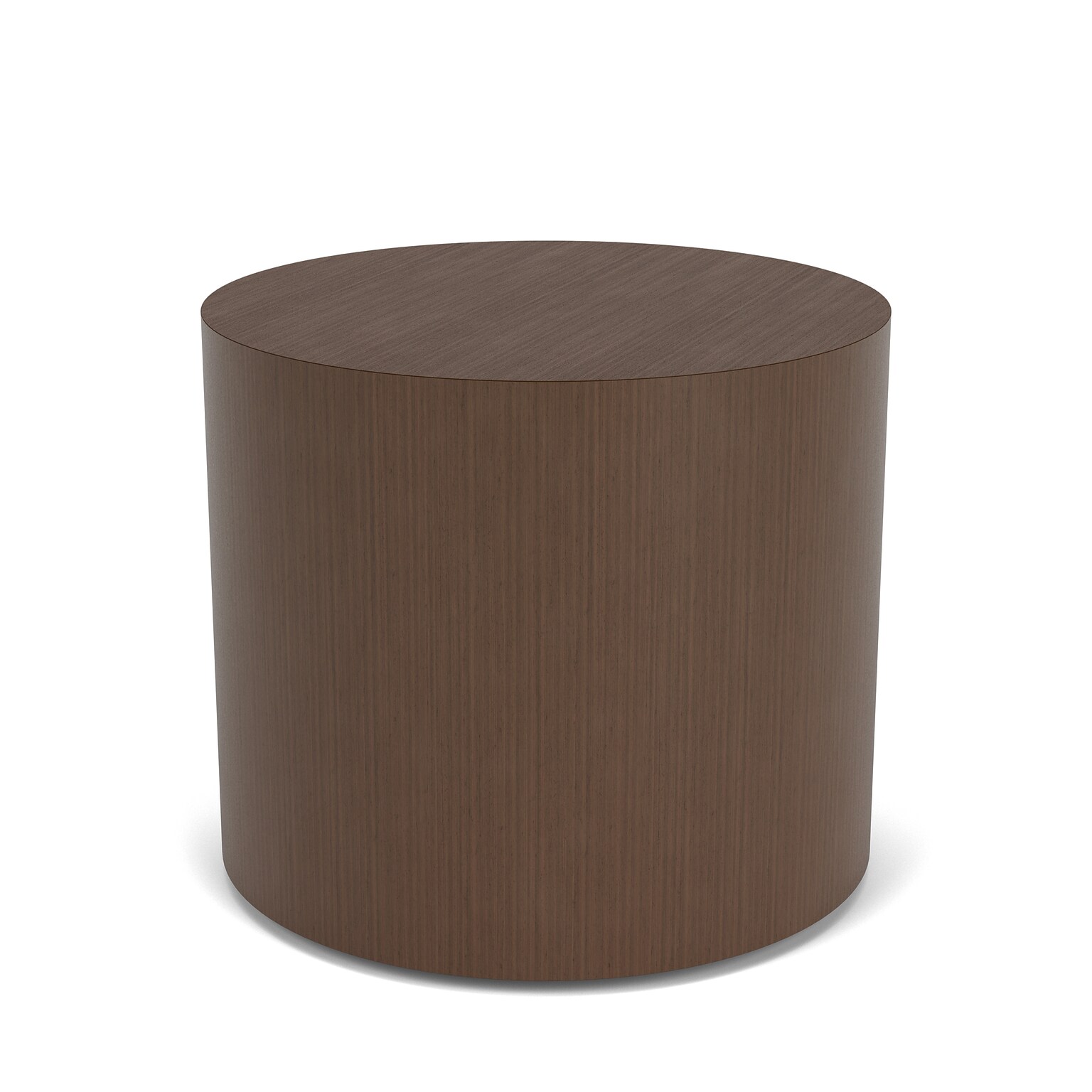 Lesro Mystic Lounge 19 Dia Laminate Round End Table, Riftwood Walnut (ML6116.TRW.DRW)