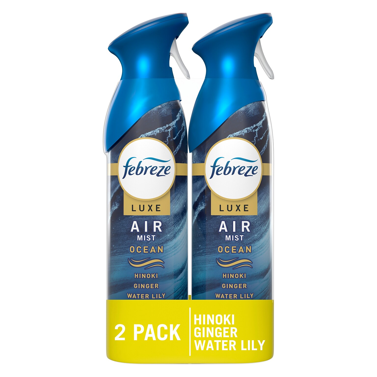 Febreze Air Mist Luxe Air Freshener Spray, Ocean Scent, 8.1 oz., 2/Pack (4221/83120)