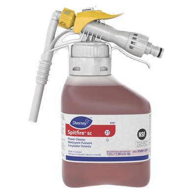 Spitfire SC Multipurpose Cleaner for Diversey RTD, Pine, 1.5 L / 1.58 U.S. Qt., 2/Carton (95891201)