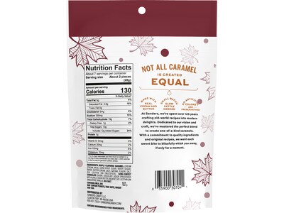 Sanders Small Batch Wonders Dark Chocolate Maple Sea Salt Caramels, 7 Oz. (30704)