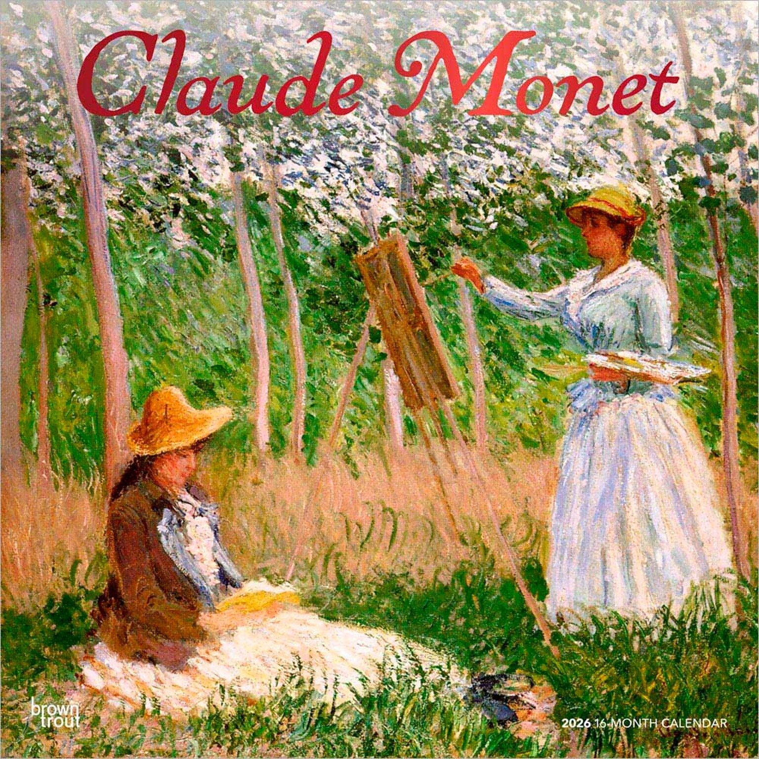 2026 BrownTrout Claude Monet 12 x 12 Monthly Wall Calendar (9798330704668)
