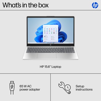 HP 15.6" FHD Laptop, Intel Core i5-1334U, 16GB RAM, 512GB SSD, +9.75 hours battery, Windows 11 Home