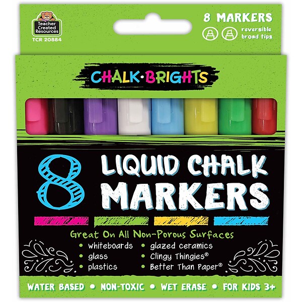 Office by Martha Stewart Liquid Chalk Markers, 2 Pack, White (28647)