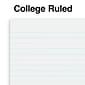Staples Premium 1-Subject Notebook, 3.5" x 5.5", College Ruled, 200 Sheets, Blue (TR58289)