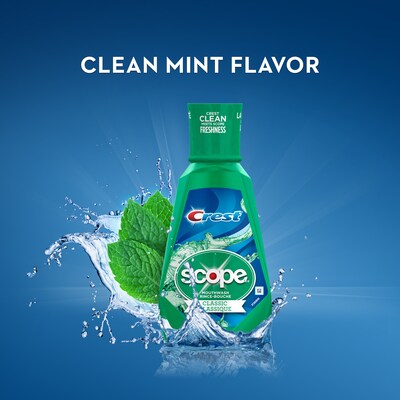 Crest Scope Classic Mouthwash, 1.2 oz, 180/Carton (136701)