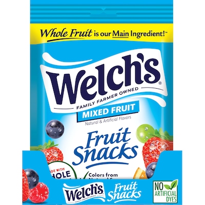 Welchs Gluten Free Mixed Fruit Gummies, 5 oz, 12 Bags/Carton (PIM05098)