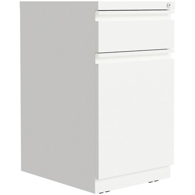 Lorell SOHO 2-Drawer Mobile Vertical File Cabinet, Letter Size, Lockable, 20H x 15W x 27.8D, White (LLR03103)