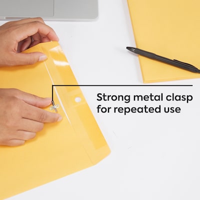 Staples Kraft Clasp & Moistenable Glue Catalog Envelopes, 10 x 13, Brown, 100/Box (ST187039-CC)