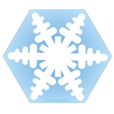 Creative Shapes Snowflake Memo Pad, Multicolor, 6/Bundle (SE-15-6)