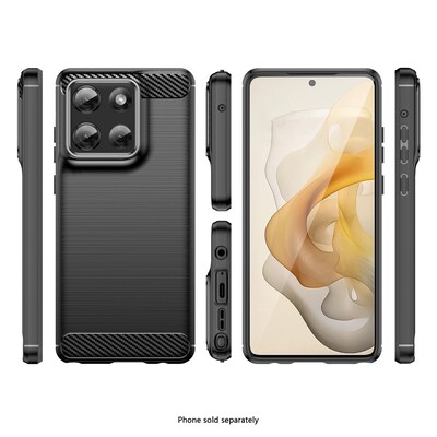 SaharaCase Venture Series Anti-Slip Phone Case for Motorola G Stylus 5G, Shock Absorbing, Scorpion Black (CP00787)