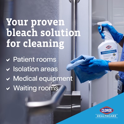 Clorox Healthcare Bleach Germicidal Cleaner Refill, 128 oz., 4/Carton (68978)