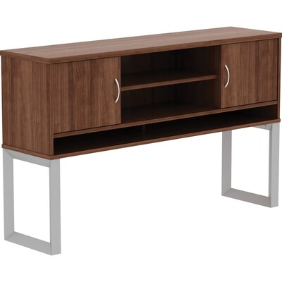 Lorell Relevance Series 59W Freestanding Hutch, Walnut (LLR16240)