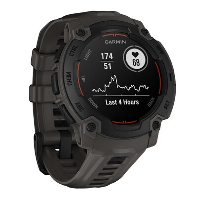 Garmin Instinct E GPS Smartwatch, Black & Charcoal, 45mm (GRM0293300)